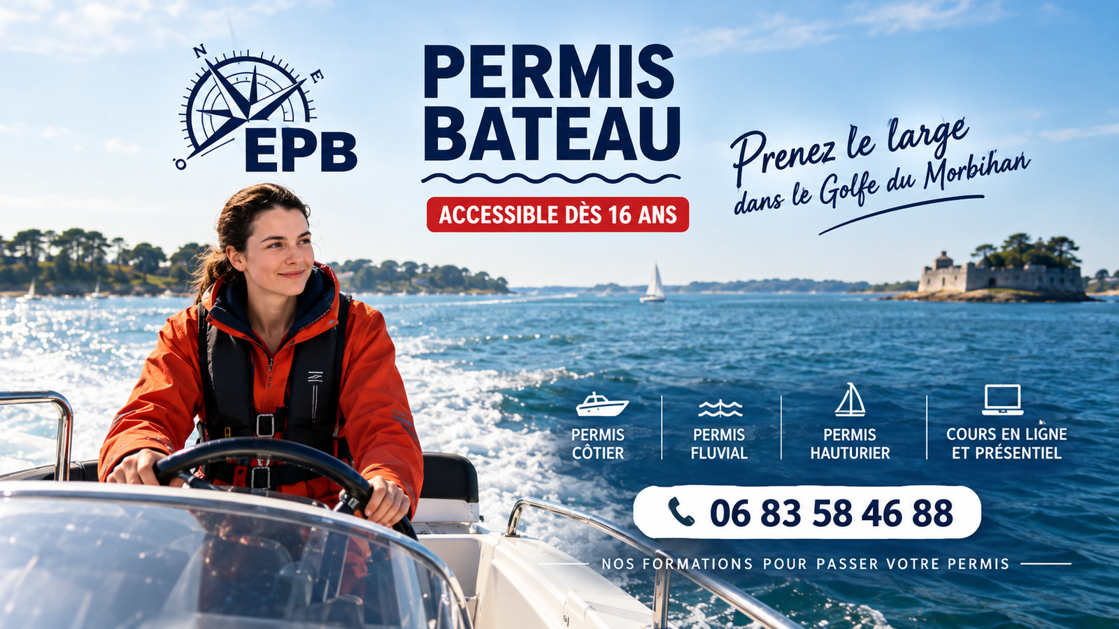 permis bateau epb vannes